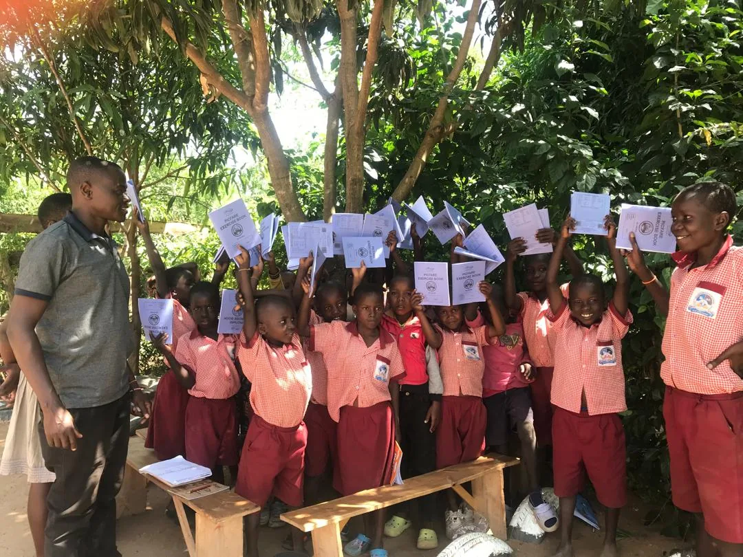 Jayce's World Uganda community literacy initiative — photograph 1